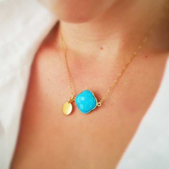Jewelry - Turquoise and Vermeil Necklace